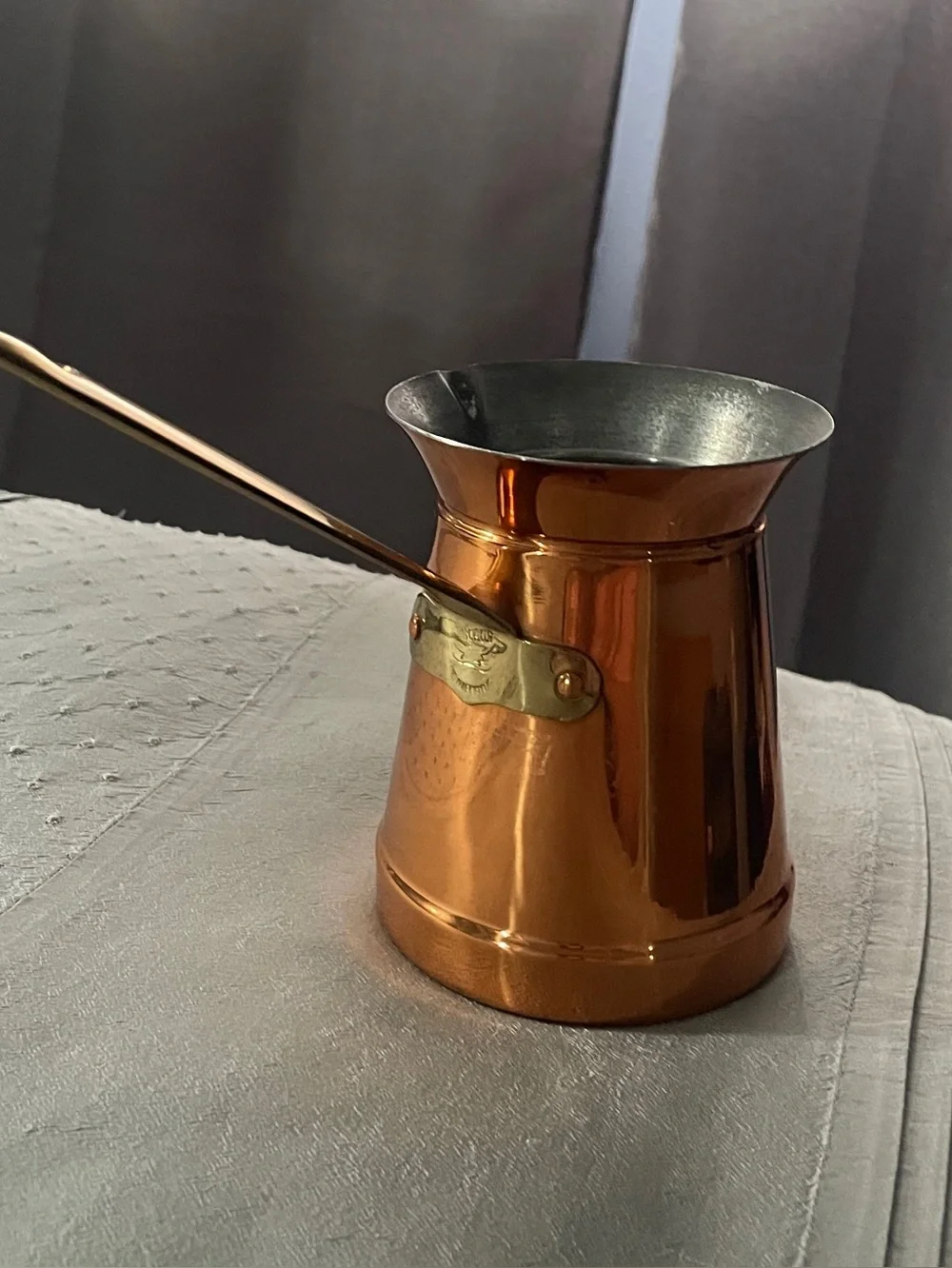 Vintage Taurus Copper Turkish Coffee Maker/Ibrik Pitcher Portugal